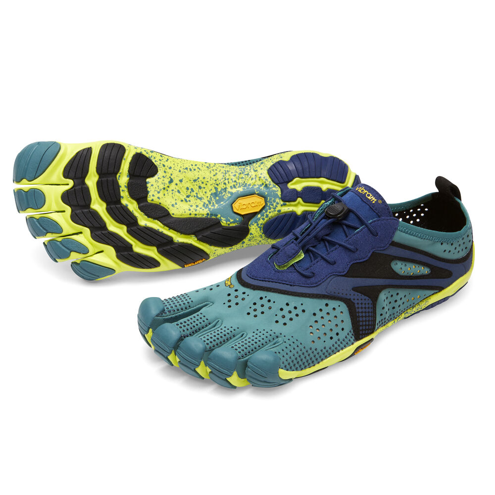 Vibram Fivefingers V-Run Erkek Koşu Ayakkabısı Mavi/Lacivert,GW1308526